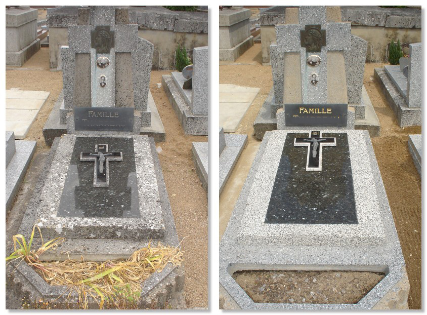 Nettoyage d'une tombe (2)